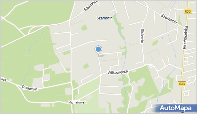 Warszawa, Werandowa, mapa Warszawy