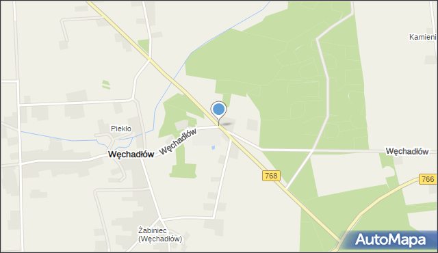 Węchadłów, Węchadłów, mapa Węchadłów