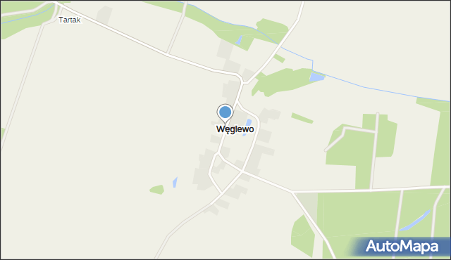 Węglewo gmina Ujście, Węglewo, mapa Węglewo gmina Ujście