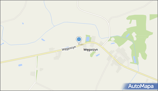 Węgorzyn gmina Ryńsk, Węgorzyn, mapa Węgorzyn gmina Ryńsk