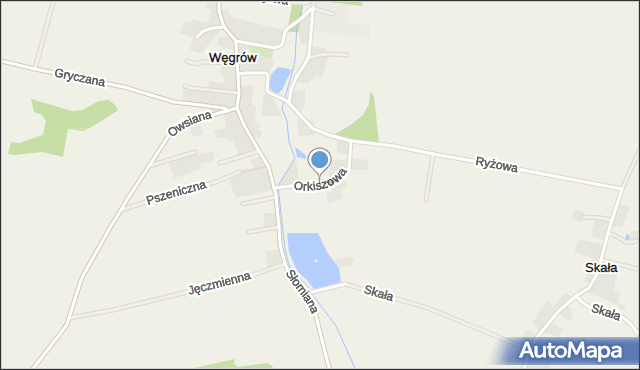 Węgrów gmina Długołęka, Węgrów, mapa Węgrów gmina Długołęka