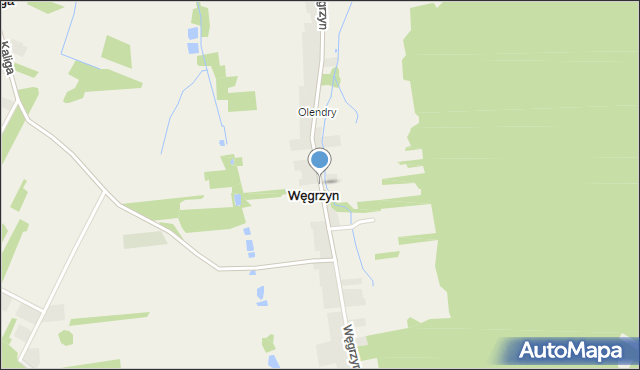 Węgrzyn, Węgrzyn, mapa Węgrzyn