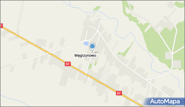 Węgrzynowo gmina Płoniawy-Bramura, Węgrzynowo, mapa Węgrzynowo gmina Płoniawy-Bramura