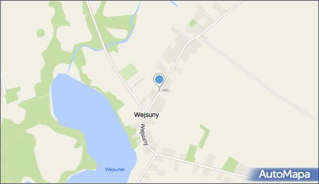 Wejsuny, Wejsuny, mapa Wejsuny