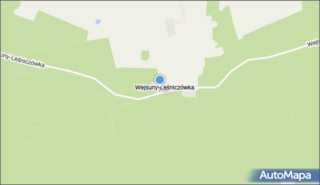 Wejsuny-Leśniczówka, Wejsuny-Leśniczówka, mapa Wejsuny-Leśniczówka