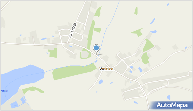 Wełnica gmina Gniezno, Wełnica, mapa Wełnica gmina Gniezno