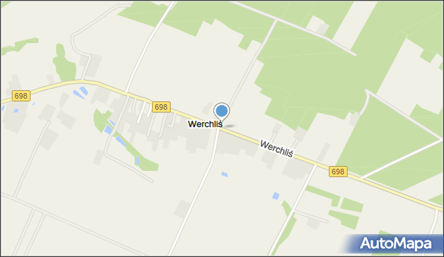 Werchliś, Werchliś, mapa Werchliś