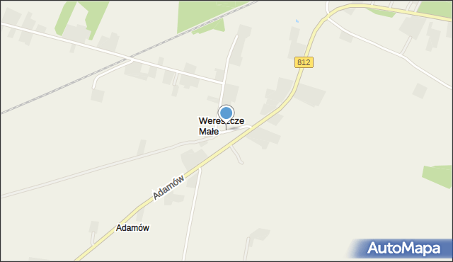 Wereszcze Małe, Wereszcze Małe, mapa Wereszcze Małe