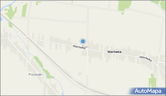 Werówka, Werówka, mapa Werówka