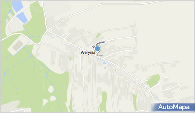 Werynia, Werynia, mapa Werynia