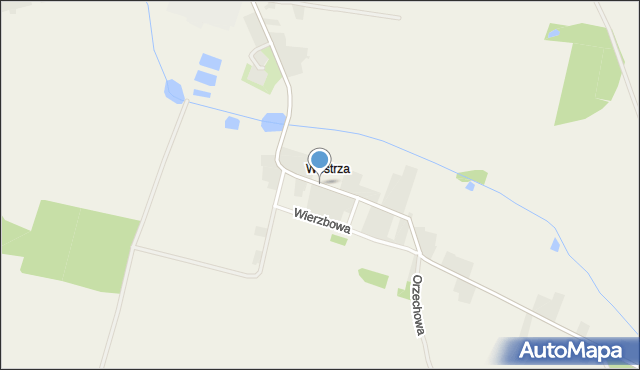 Westrza, Westrza, mapa Westrza