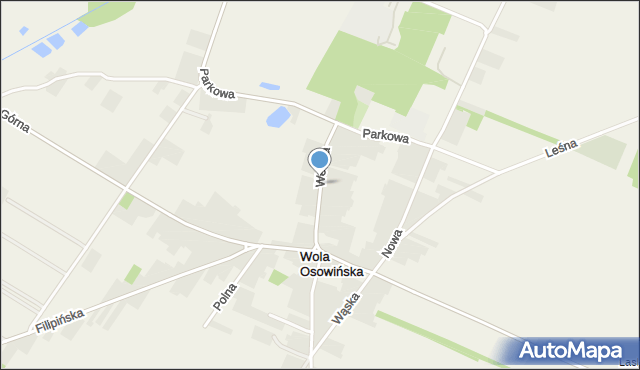 Wola Osowińska, Wesoła, mapa Wola Osowińska