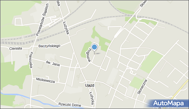 Zgorzelec, Wesoła, mapa Zgorzelec