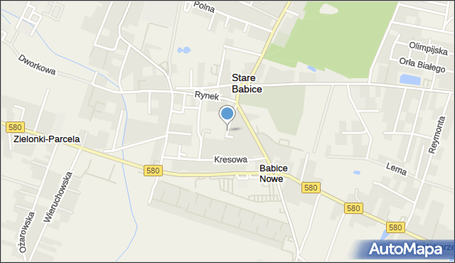 Babice Nowe, Witosa Wincentego, mapa Babice Nowe