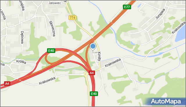 Balice gmina Zabierzów, Wierzbowa, mapa Balice gmina Zabierzów