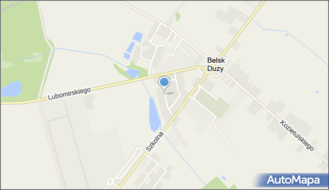 Belsk Duży, Wiśniowa, mapa Belsk Duży