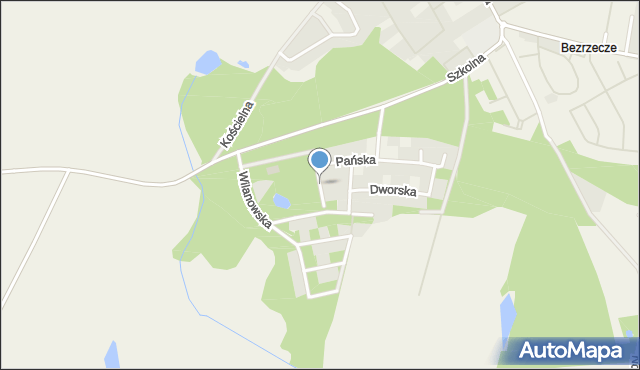 Bezrzecze, Willowa, mapa Bezrzecze