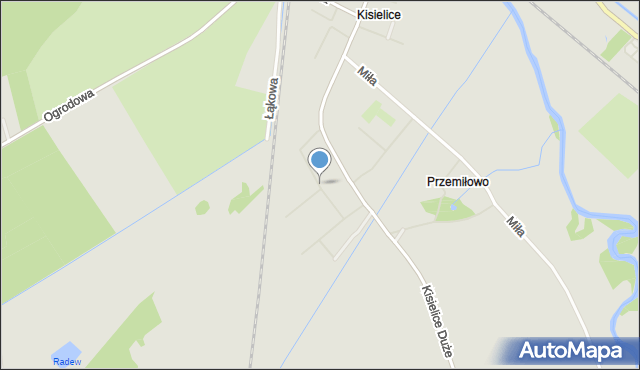 Białogard, Wiśniowa, mapa Białogard