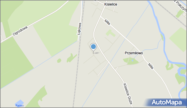 Białogard, Wiśniowa, mapa Białogard