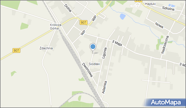 Boronów, Wiśniowa, mapa Boronów