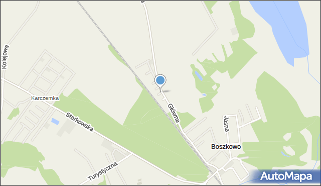 Boszkowo, Wierzbowa, mapa Boszkowo