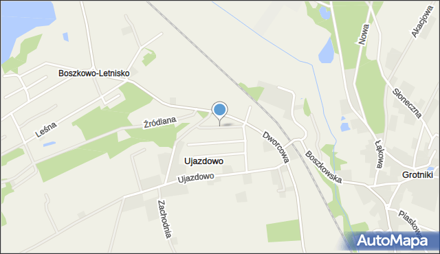 Boszkowo-Letnisko, Wiśniowa, mapa Boszkowo-Letnisko