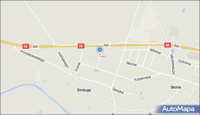 Brańsk, Wiatraczna, mapa Brańsk