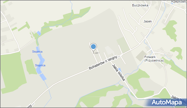 Brzozów, Wiosenna, mapa Brzozów