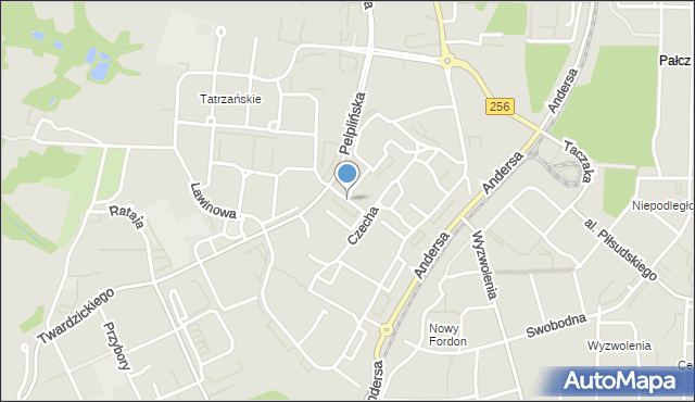 Bydgoszcz, Witkiewicza Stanisława Ignacego, mapa Bydgoszczy