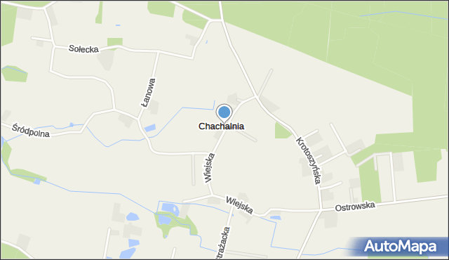 Chachalnia, Wiejska, mapa Chachalnia