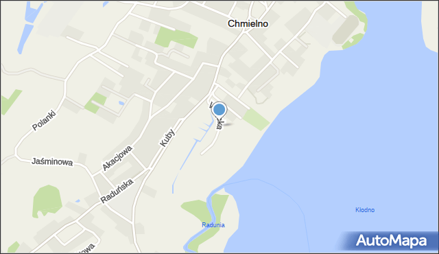 Chmielno powiat kartuski, Wiejska, mapa Chmielno powiat kartuski