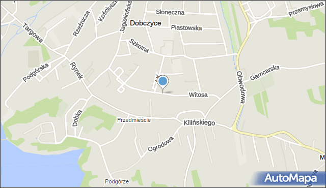Dobczyce, Witosa Wincentego, mapa Dobczyce