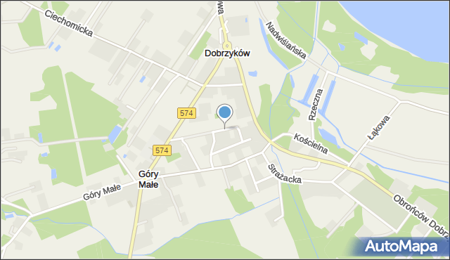 Dobrzyków, Wiśniowa, mapa Dobrzyków