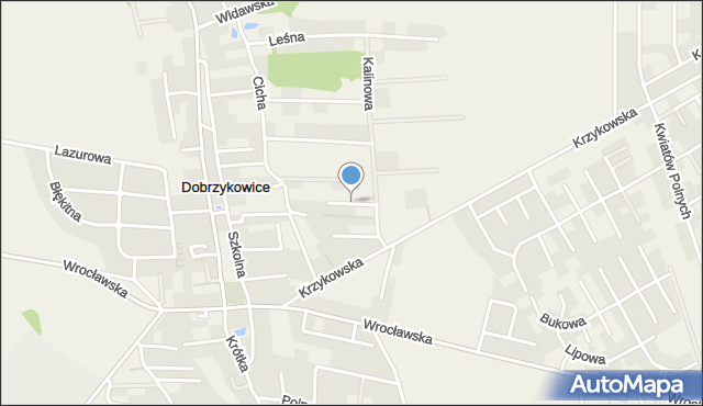 Dobrzykowice, Wierzbowa, mapa Dobrzykowice