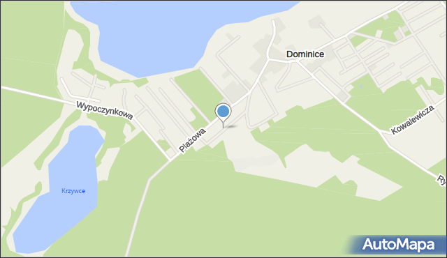 Dominice, Widokowa, mapa Dominice