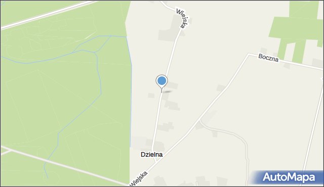 Dzielna gmina Ciasna, Wiejska, mapa Dzielna gmina Ciasna