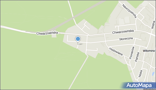 Gdynia, Wiosenna, mapa Gdyni