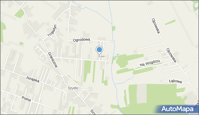 Giebułtów gmina Wielka Wieś, Widokowa, mapa Giebułtów gmina Wielka Wieś