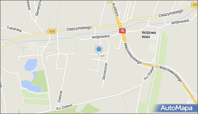 Gliwice, Wichrowe Wzgórze, mapa Gliwic