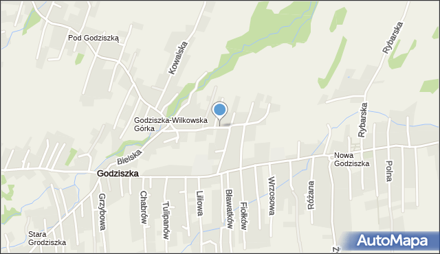 Godziszka gmina Buczkowice, Wilkowska, mapa Godziszka gmina Buczkowice