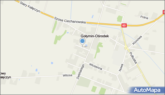 Gołymin-Ośrodek, Wierzbowa, mapa Gołymin-Ośrodek