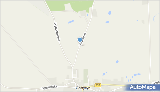 Gostycyn, Widokowa, mapa Gostycyn