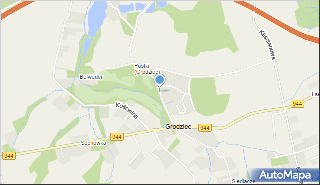 Grodziec gmina Jasienica, Winnica, mapa Grodziec gmina Jasienica