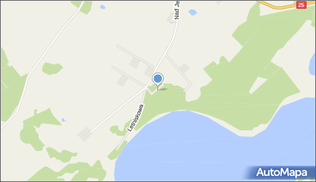 Gwieździn, Widokowa, mapa Gwieździn