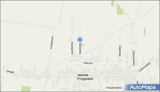 Janków Przygodzki, Wierzbowa, mapa Janków Przygodzki