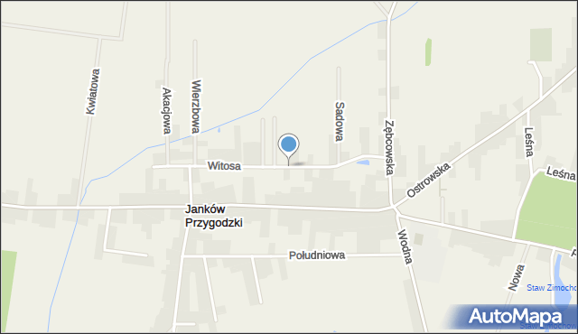 Janków Przygodzki, Witosa Wincentego, mapa Janków Przygodzki