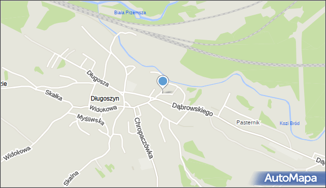 Jaworzno, Wierzbowa, mapa Jaworzno