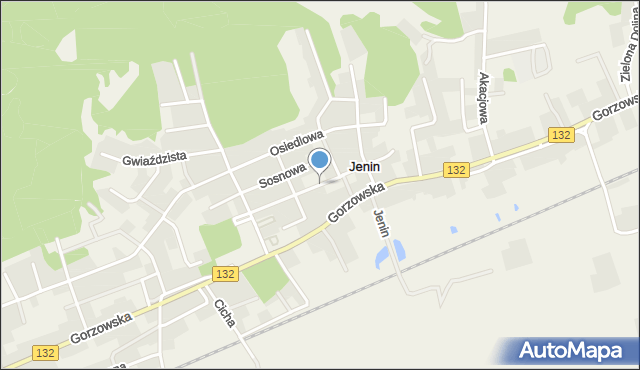 Jenin, Wiśniowa, mapa Jenin