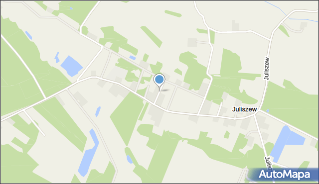 Juliszew, Wielkiej Wody, mapa Juliszew