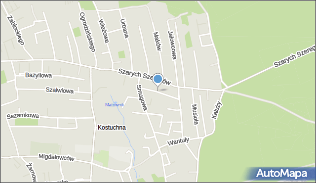 Katowice, Witkiewicza Stanisława Ignacego, mapa Katowic